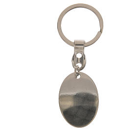 Oval-shaped Miraculous Virgin Mary keyring