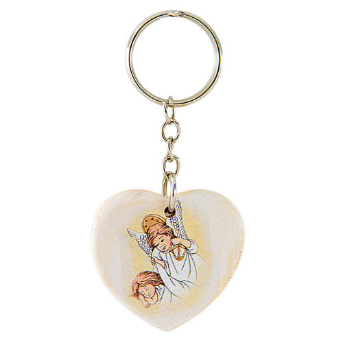 Key Ring Heart Angel 4cm 1
