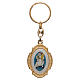 STOCK Key chain in golden metal with Jubilee of Mercy symbol s1