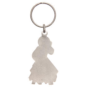 Keyring with Divine Mercy 5cm, galvanised antique silver
