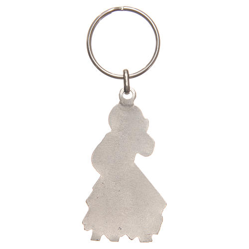 Keyring with Divine Mercy 5cm, galvanised antique silver 2