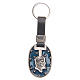 Keyring with Face of Jesus, galvanised antique silver s1