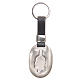 Keyring with Face of Jesus, galvanised antique silver s2