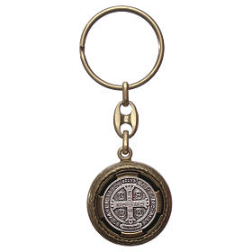 Portachiavi: Portachiavi in bronzo di San Benedetto parlante Portachiavi: Portachiavi in bronzo di San Benedetto parlante