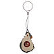 Key-holder with Madonna and Child pendant in wood, Val Gardena s3
