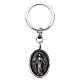 AMEN key-holder in 925 silver with Miraculous Medal s1