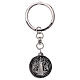 Keyring by the Italian company AMEN in 925 silver with a medal depicting St Benedict s1