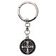 Keyring by the Italian company AMEN in 925 silver with a medal depicting St Benedict s2