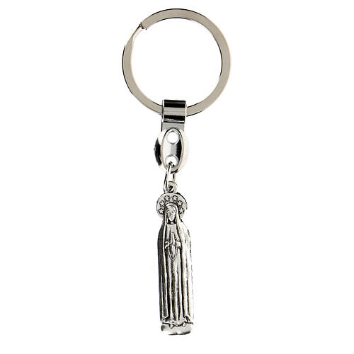 Keyring Our Lady of Fatima in metal 4.5 cm 1
