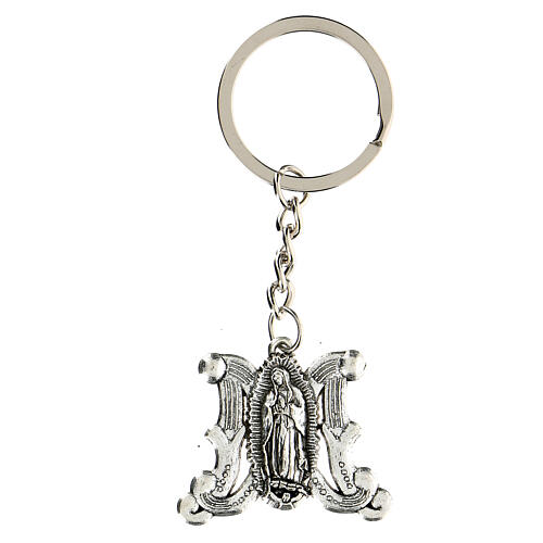 Porte-clé Vierge en prière 4,5 cm 1