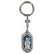 Keychain St Christopher with roses in zamak s1