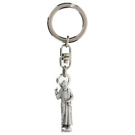 Keyring with statuette of Padre Pio of Pietrelcina