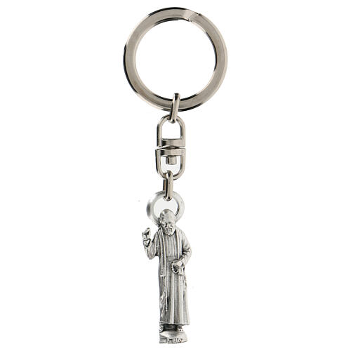 Keyring with statuette of Padre Pio of Pietrelcina 1