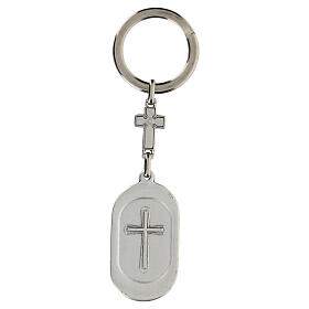 Schlüsselanhänger mit Heiliger Rita von Cascia  aus Zamack