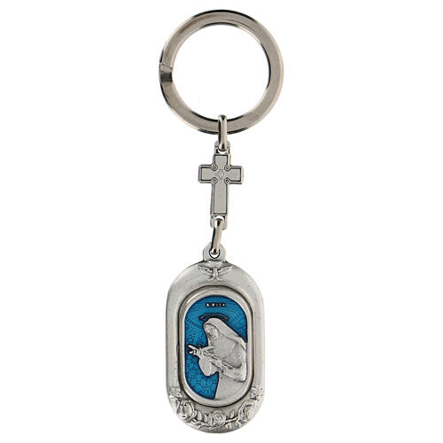 Schlüsselanhänger mit Heiliger Rita von Cascia  aus Zamack 1
