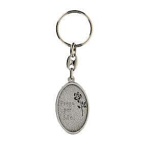 St Joseph keychain with writing 4 cm oval