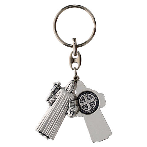 St. Benedict Keychain in Zinc Alloy, 9 cm 2
