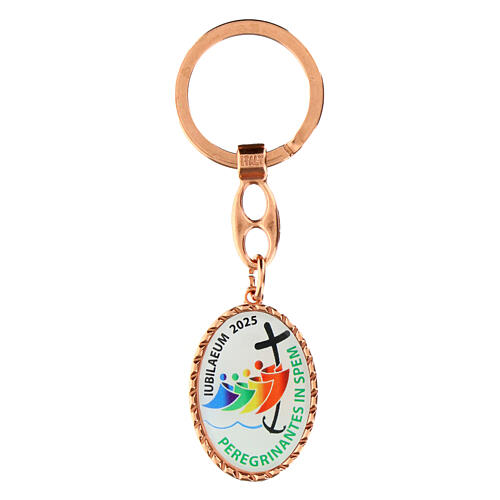 Keychain with Official Jubilee 2025 logo in rose 1