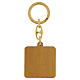 Olive Wood Jubilee Keychain Rome 4x4 Clarisse Monastery Albano Laziale s3