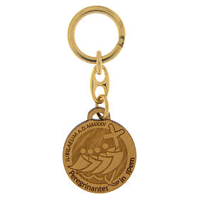 Jubilee key ring, olivewood, Monastery of the Poor Clare Nuns of Albano Laziale