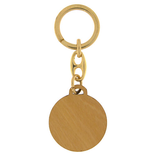 Jubilee Olive Wood Keychain Clarisse Monastery Albano Laziale 3