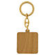 Jubilee olive wood keychain, 4x4 Clarisse Monastery Albano Laziale s3