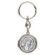 Carlo Acutis silver key ring, 1.2 in, zamak s1