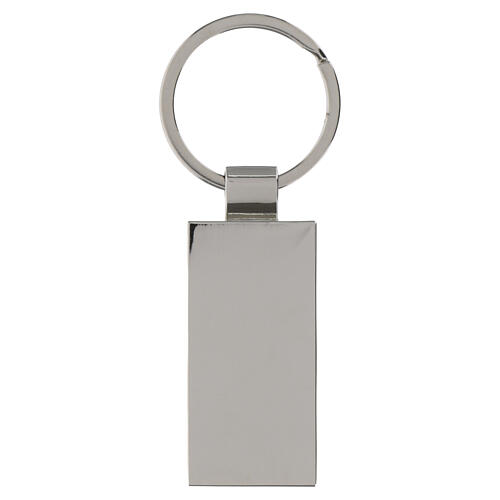 Llavero San Francisco rectangular metal efecto madera 3