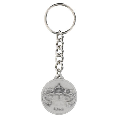 Porte-clés Pape Léon XIV Basilique Saint‑Pierre Rome 32 mm 2