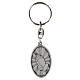 Catholic keychain St Christopher medal, 4.5 cm silver-plated zamak s2