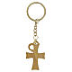 Franciscan key ring with Alpha-Omega cross, olive wood, Monastery of Poor Clares s3
