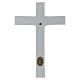 Baixo-relevo Pinton porcelana branca crucifixo túnica 25x17 cm s3