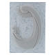 Baixo-relevo Pinton porcelana branca Virgem Menino fundo branco 27x19 cm s1