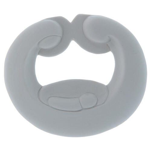 Porzellan-Flachrelief Heilige Familie Pinton 12X15 cm 1