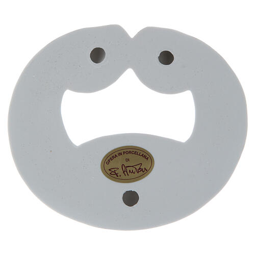 Porzellan-Flachrelief Heilige Familie Pinton 12X15 cm 2