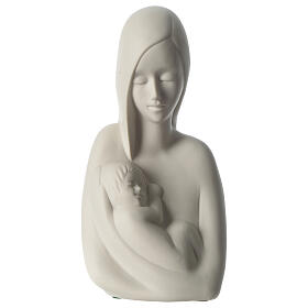 Skulptur aus Porzellan Mutterschaft von Francesco Pinton, 18 cm