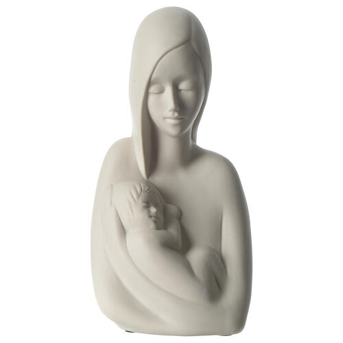 Skulptur aus Porzellan Mutterschaft von Francesco Pinton, 18 cm 1