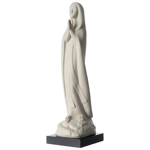 Skulptur aus Porzellan Erscheinung der Mutter Gottes in Lourdes von Francesco Pinto, 33 cm 2