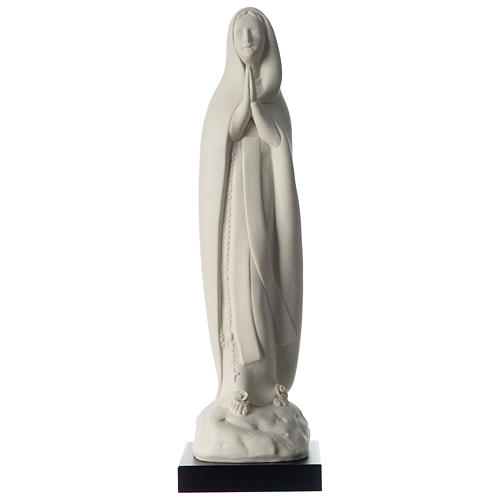 Virgen de Lourdes 33 cm estilizada porcelana Pinton 1