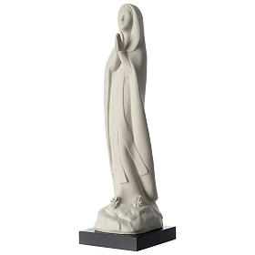 Porcelain stylized Our Lady of Lourdes statue 13 inches Pinton