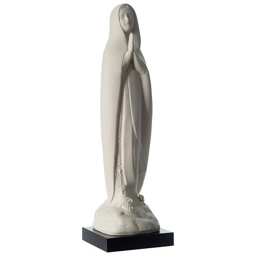 Porcelain stylized Our Lady of Lourdes statue 13 inches Pinton 3