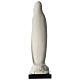 Porcelain stylized Our Lady of Lourdes statue 13 inches Pinton s4