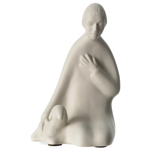 Shepherd for 40 cm Nativity Ccene in porcelain Francesco Pinton 1