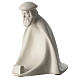 White porcelain Wise King in adoration 15.7 inc Pinton s2