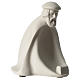 White porcelain Wise King in adoration 15.7 inc Pinton s3