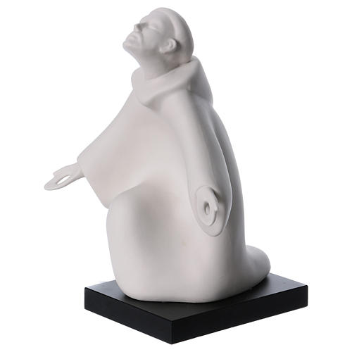 Porcelain Saint Francis statue 24 cm Francesco Pinton 2