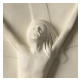 Płaskorzeźba wypukła Chrystus zmartwychwstały porcelana 44x19 cm Pinton