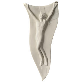 Alto-relevo Cristo Ressuscitado porcelana 44x19 cm Pinton