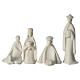 Tres reyes y pastor porcelana para belén 16 cm de altura media Francesco Pinton s1