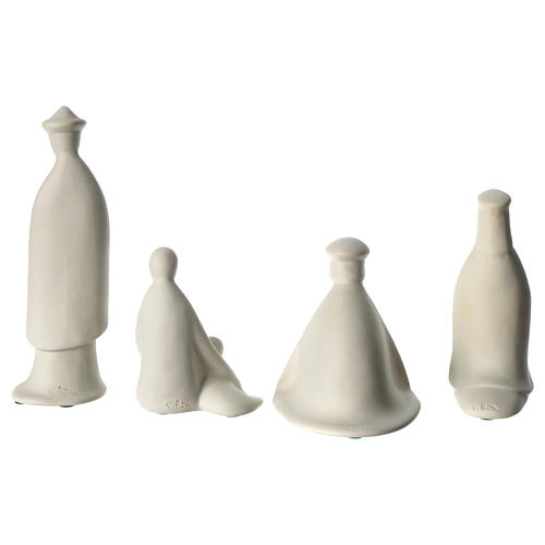 Três Reis Magos e pastor para presépio de porcelana Francesco Pinton com peças de 16 cm altura média 6